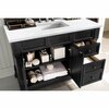 James Martin Vanities Brookfield 48in Single Vanity, Antique Black w/ 3 CM Arctic Fall Solid Surface Top 147-114-5236-3AF